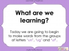 Making Words - 'un', 'ug' and 'ut' Teaching Resources (slide 2/14)